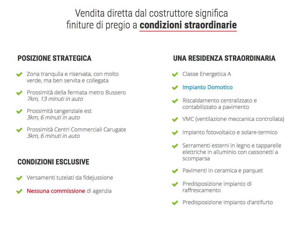 condizioni esclusive