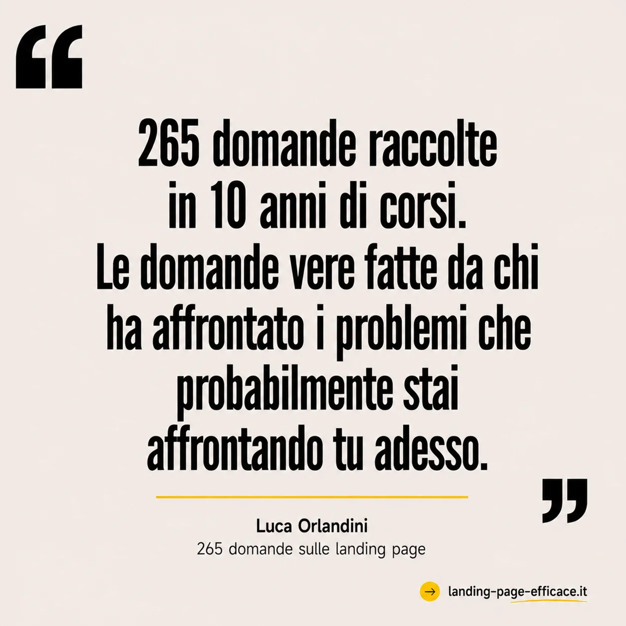 Citazione di Luca Orlandini sul ROI di scrivere una CTA strategica vs generica