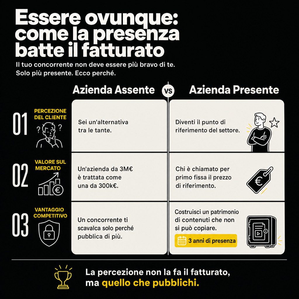 Infografica: Presenza costante: batte competenza nella scelta cliente