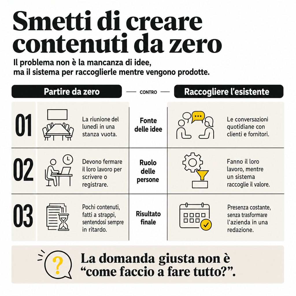 Infografica: Content marketing come secondo lavoro: perché non regge