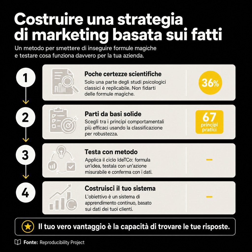Infografica: Marketing basato sui dati: valida, non improvvisare