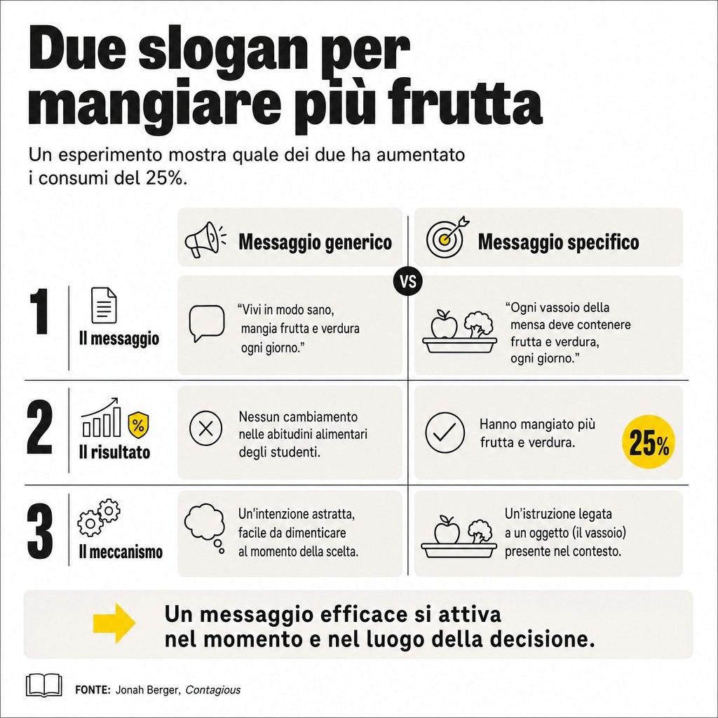 Infografica: Norme sociali persuasione: istruzione contestuale vince