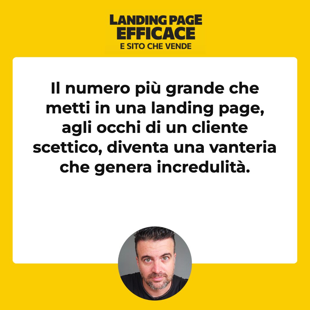 Citazione chiave dell'articolo: Promesse credibili: numero plausibile, non il record